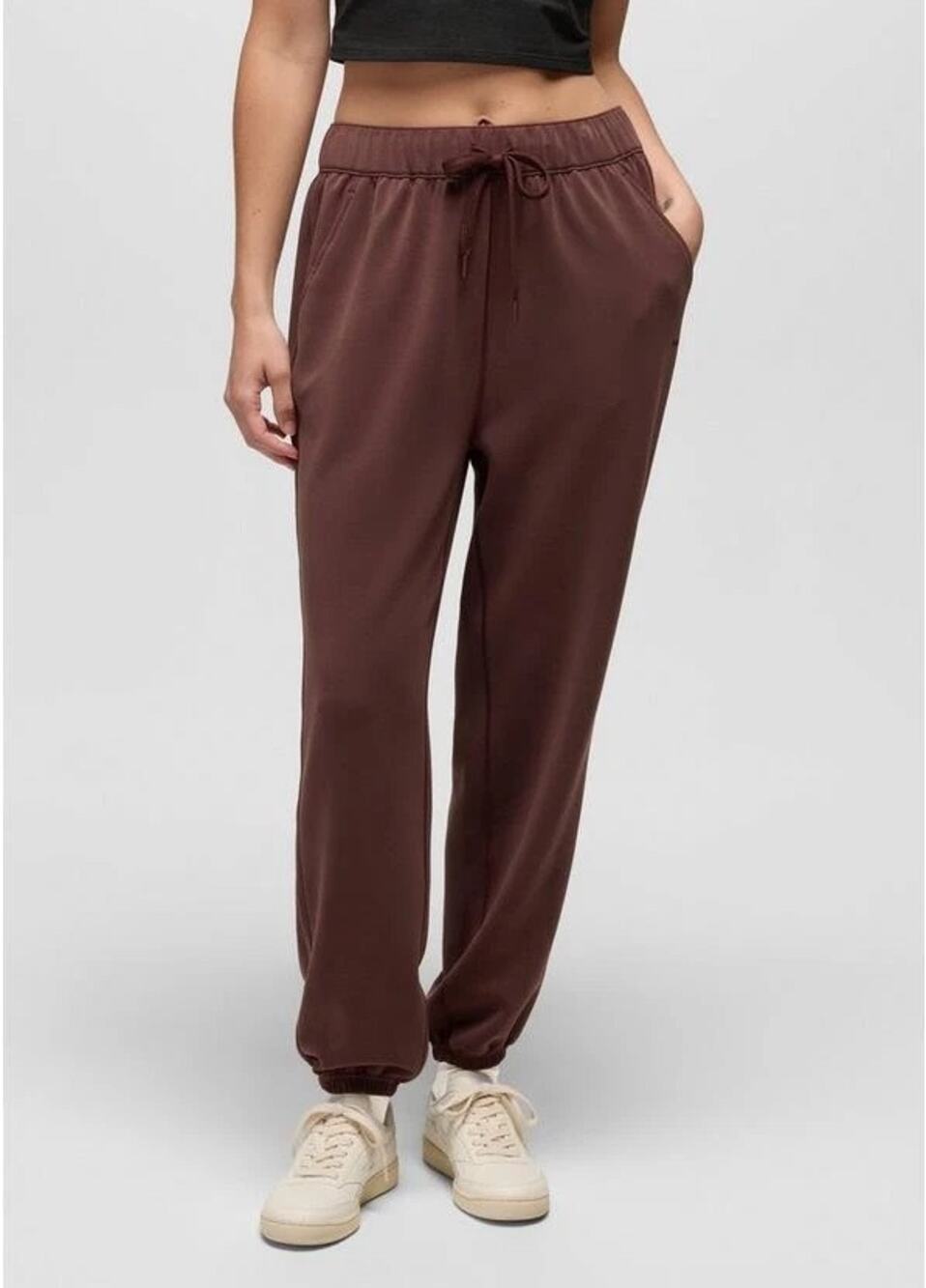 Prana Shea Soft High Rise Jogger Pants in Cacao Brown Women’s Size M *EUC